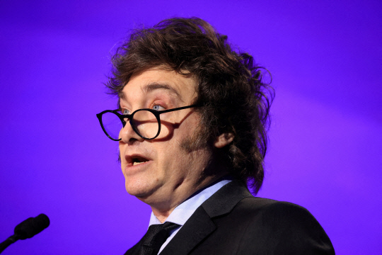 하비에르 밀레이 아르헨티나 대통령.   로이터연합